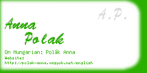anna polak business card
