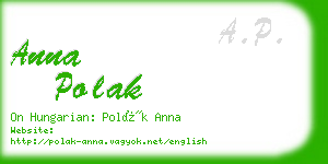 anna polak business card